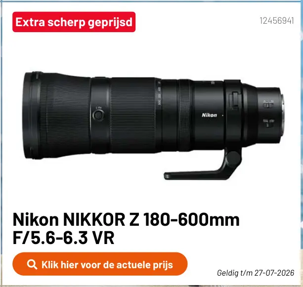 Promotie: NIKKOR Z 180-600mm F/5.6-6.3 VR