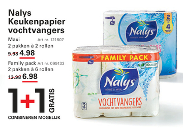 Aanbieding: Nalys Keukenpapier vochtvangers Maxi