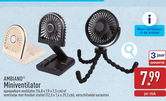 Promotie: Miniventilator