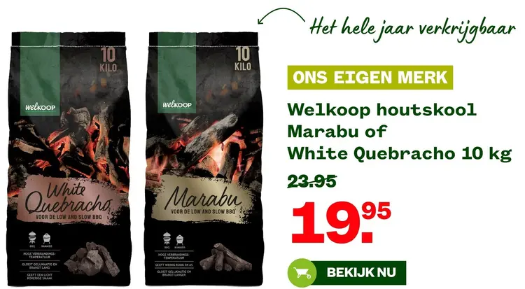 Aanbieding: Houtskool Marabu of White Quebracho