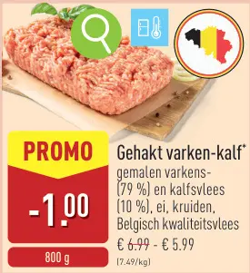 Aanbieding: Gehakt varken-kalf