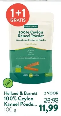 Aanbieding: 100% Ceylon Kaneel Poeder