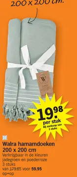 Aanbieding: Walra hamamdoeken