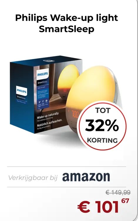 Aanbieding: Wake-up light SmartSleep