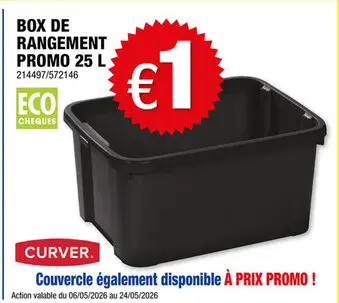 Offre: Box de rangement promo 