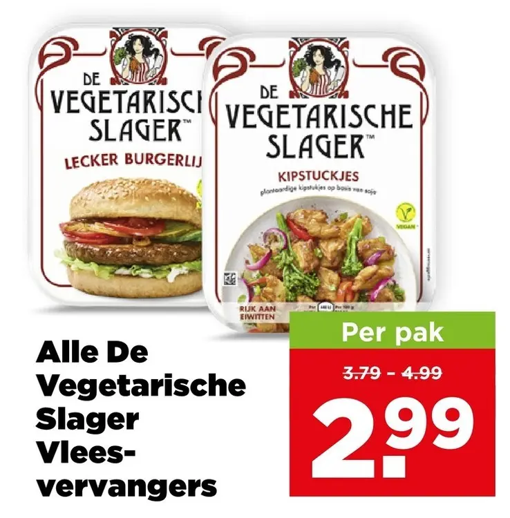 Aanbieding: De Vegetarische Slager Vleesvervangers