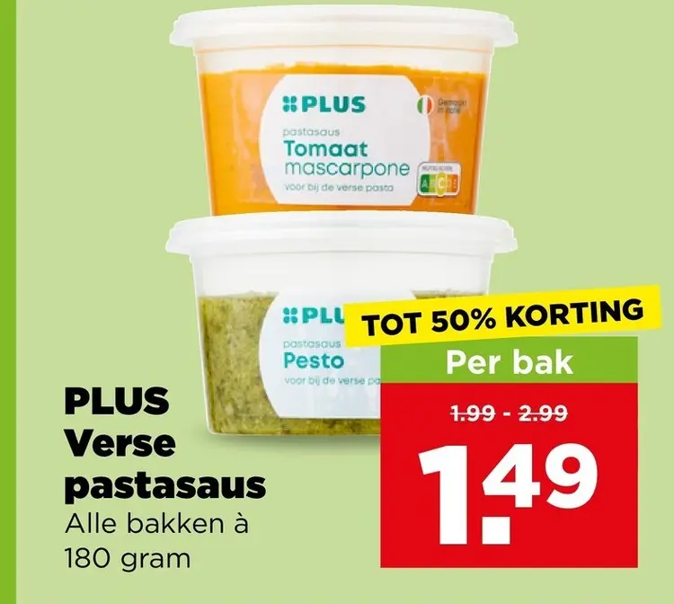Aanbieding: Verse pastasaus