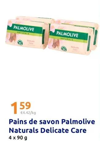Offre: Pains de savon Palmolive Naturals Delicate Care