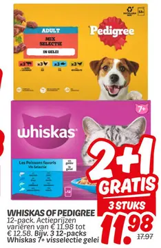 Aanbieding: WHISKAS OF PEDIGREE