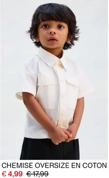 Offre: Chemise oversize en coton