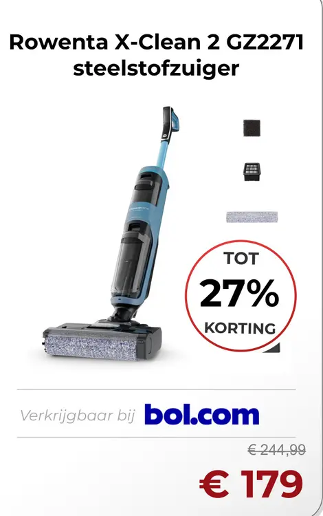 Aanbieding: X-Clean 2 GZ2271 steelstofzuiger