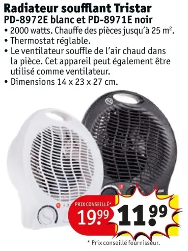 Offre: Radiateur soufflant