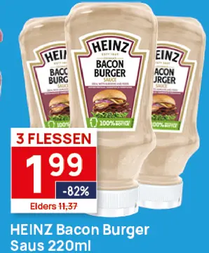 Aanbieding: HEINZ Bacon Burger Saus
