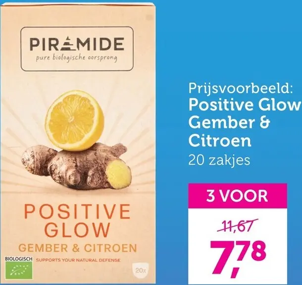 Promotie: Positive Glow Gember & Citroen