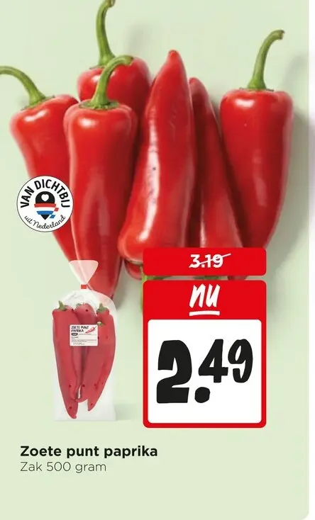 Aanbieding: Zoete punt paprika