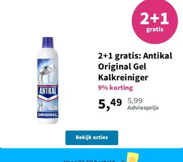Aanbieding: Antikal Original Gel Kalkreiniger