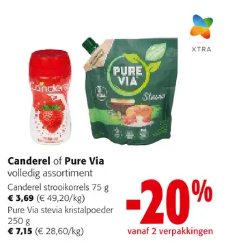 Aanbieding: Canderel of Pure Via