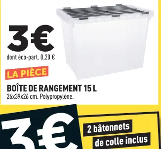 Offre: Boîte de rangement