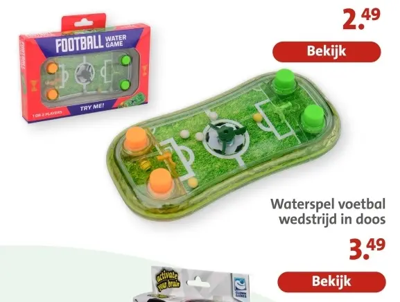 Aanbieding: Waterspel voetbal wedstrijd