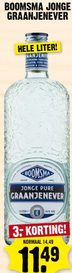 Aanbieding: Boomsma jonge graanjenever