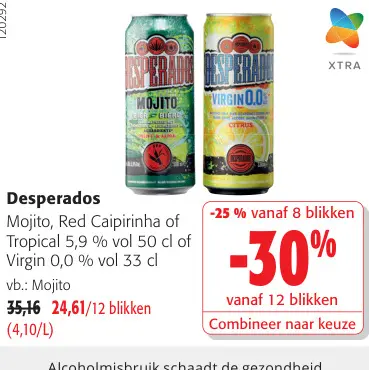 Promotie: Mojito, Red Caipirinha Of Tropical Of Virgin 0,0 %