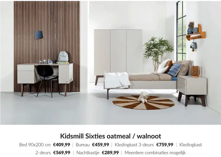 Aanbieding: Sixties oatmeal / walnoot