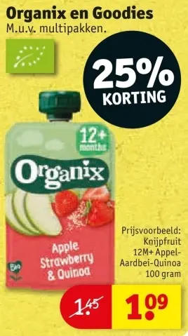 Aanbieding: Organix en Goodies