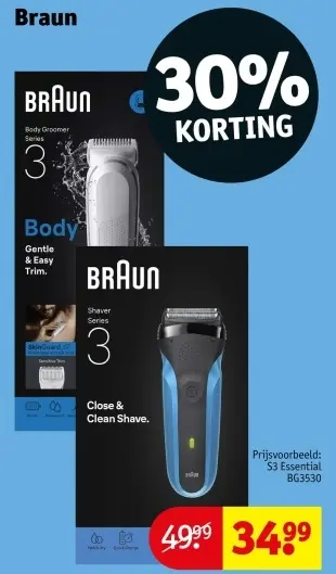 Aanbieding: Braun Body Groomer Series 3 / Shaver Series 3