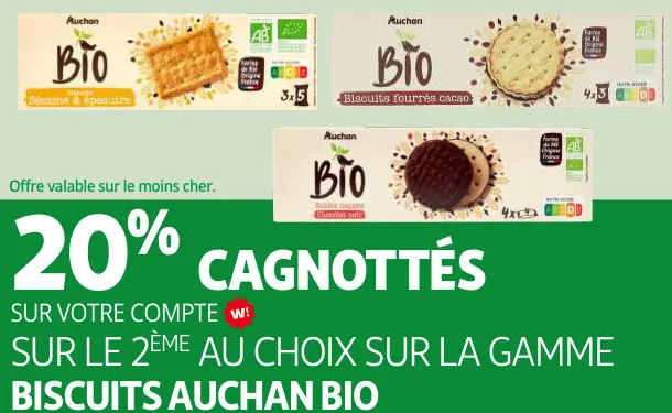 Promotie: Biscuits Auchan Bio