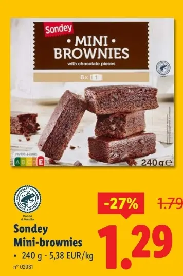 Offre: Mini-brownies