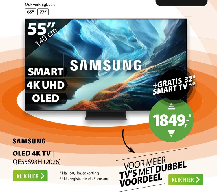 Aanbieding: Oled 4k tv