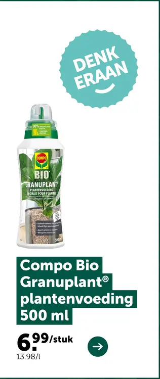 Promotie: Compo Bio Granuplant plantenvoeding
