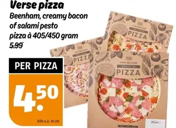 Aanbieding: Verse pizza