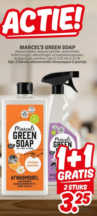 Aanbieding: Marcel's Green Soap Afwasmiddel
