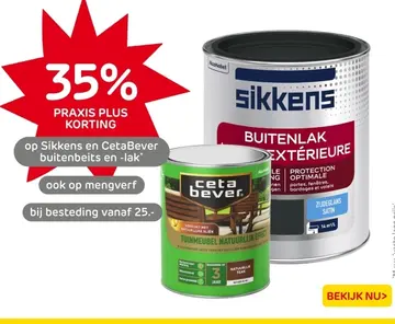 Aanbieding: Sikkens en CetaBever buitenbeits en -lak