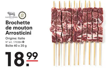 Offre: Brochette de mouton Arrosticini