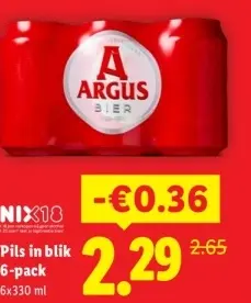 Aanbieding: Pils in blik