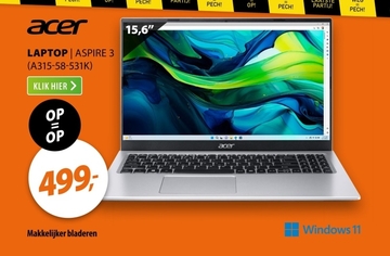 Aanbieding: Acer Aspire 3 (A315-58-531K)