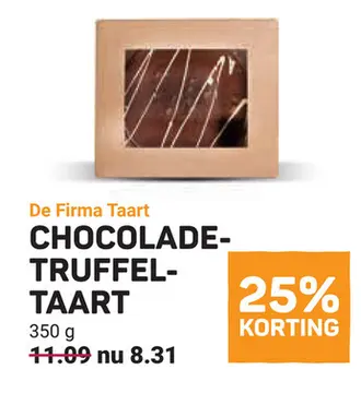 Aanbieding: Chocolade-truffeltaart