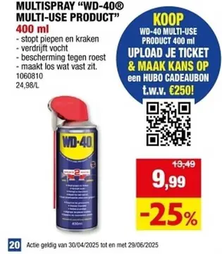 Aanbieding: MULTISPRAY "WD-40® MULTI-USE PRODUCT"