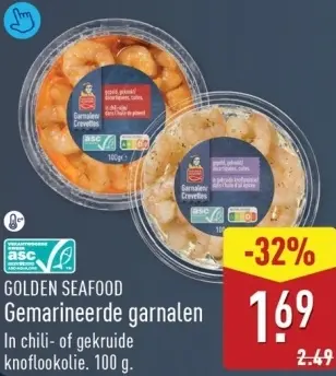 Aanbieding: Gemarineerde garnalen