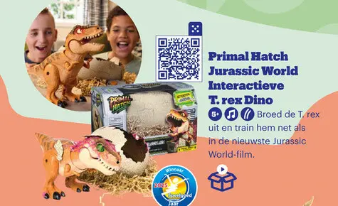 Aanbieding: Primal Hatch Jurassic World Interactieve T. r