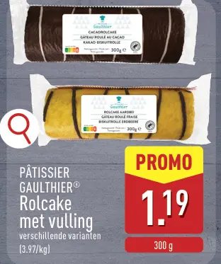 Promotie: Rolcake met vulling