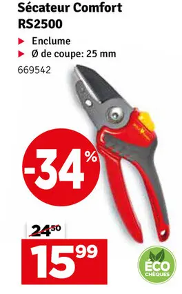 Offre: Sécateur Comfort RS2500