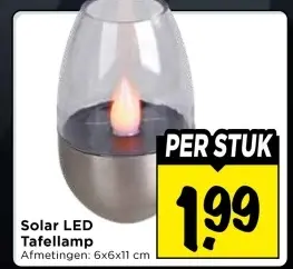 Solar LED Tafellamp