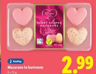 Aanbieding: Macarons in hartvorm