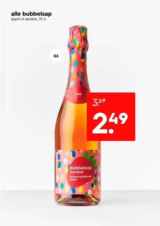 Aanbieding: Alle bubbelsap