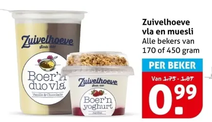 Aanbieding: Vla en muesli
