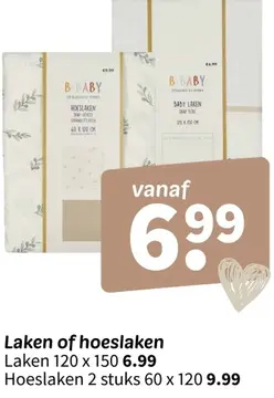 Aanbieding: Laken of hoeslaken