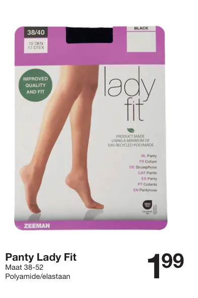 Aanbieding: Panty Lady Fit